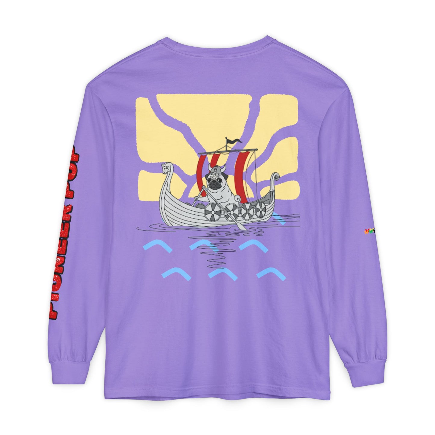 Pioneer Pup | Pug Long Sleeve Tee
