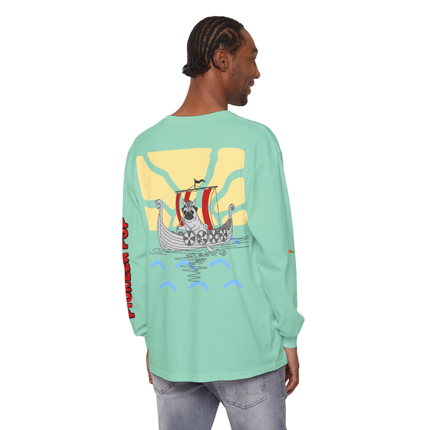Pioneer Pup | Pug Long Sleeve Tee