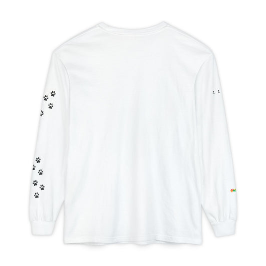 Dog Face Outline | Unisex Long Sleeve T-Shirt
