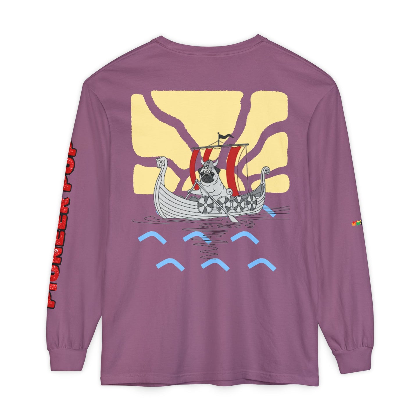 Pioneer Pup | Pug Long Sleeve Tee