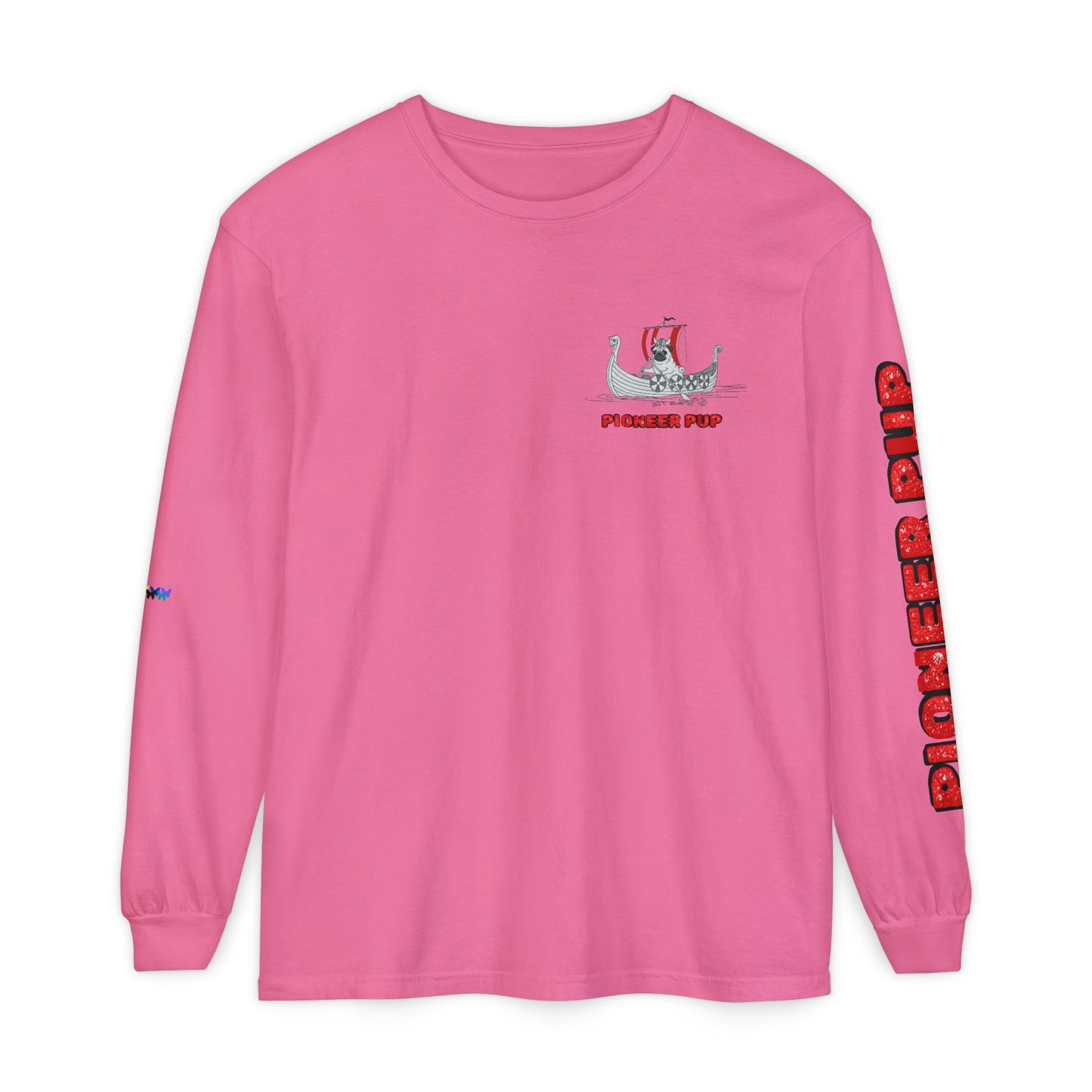 Pioneer Pup | Pug Long Sleeve Tee