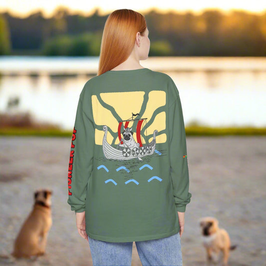 Pioneer Pup | Pug Long Sleeve Tee