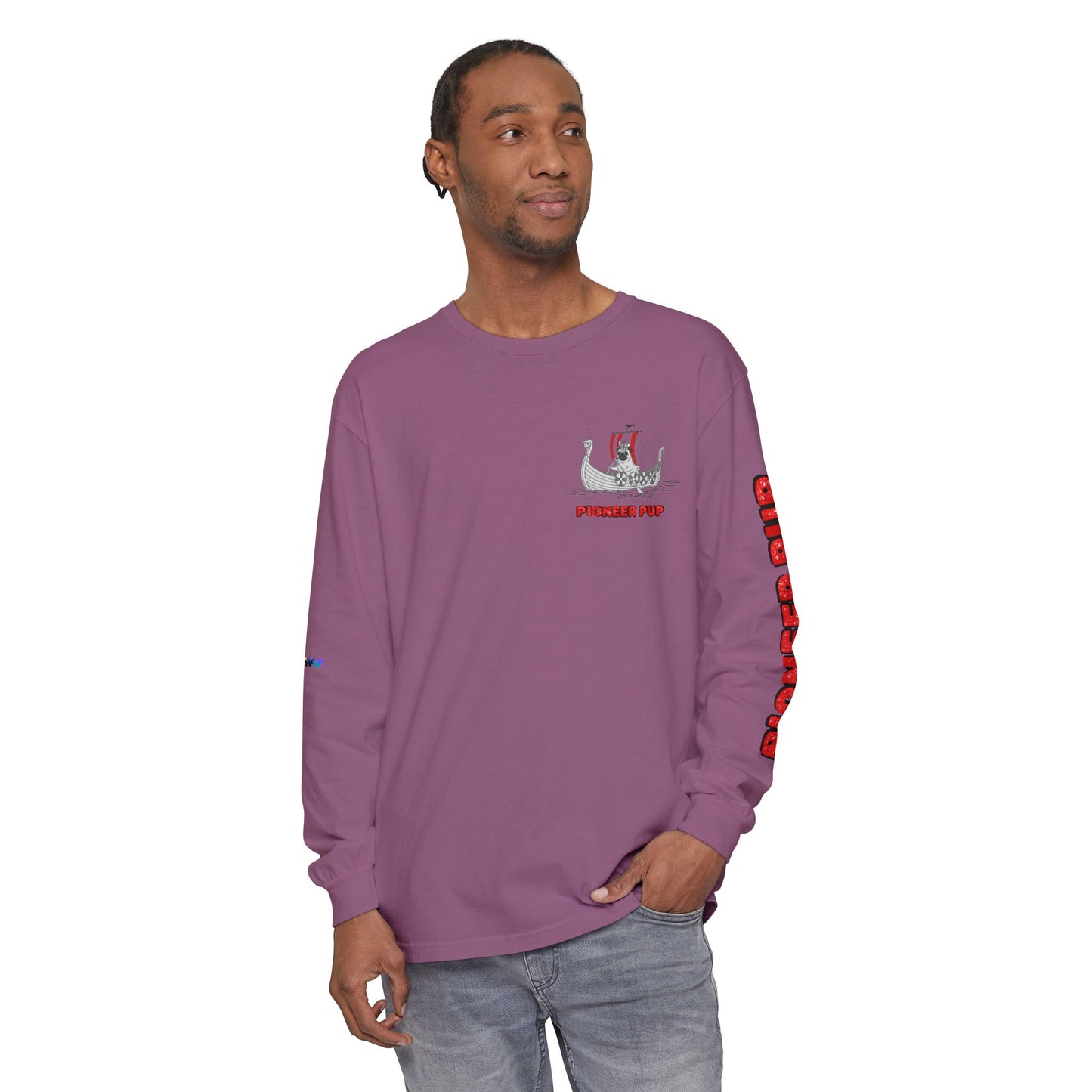 Pioneer Pup | Pug Long Sleeve Tee