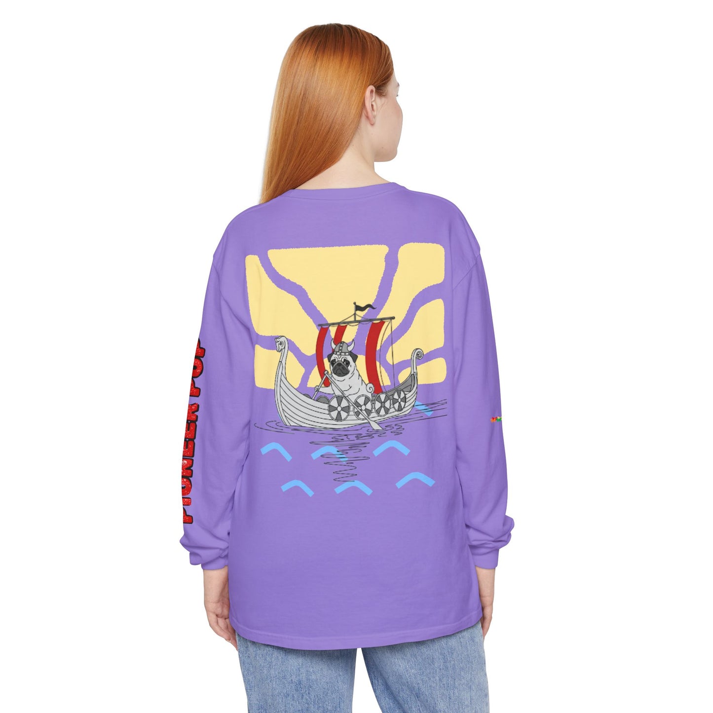 Pioneer Pup | Pug Long Sleeve Tee