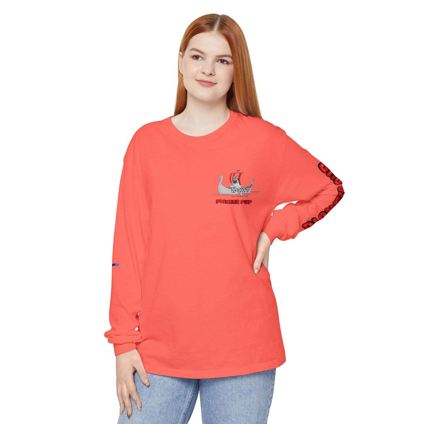 Pioneer Pup | Pug Long Sleeve Tee