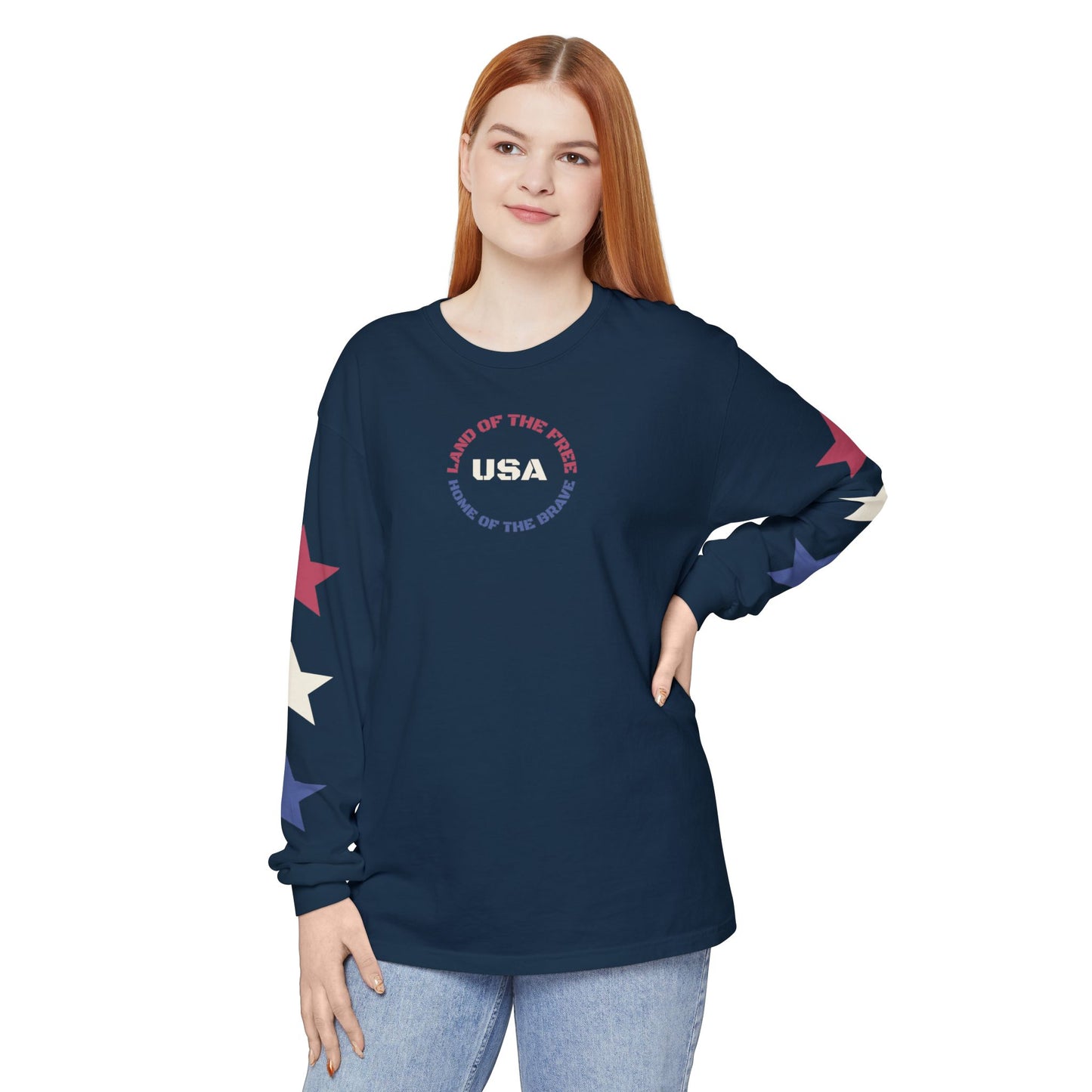 USA "Land of the Free" Long Sleeve Tee