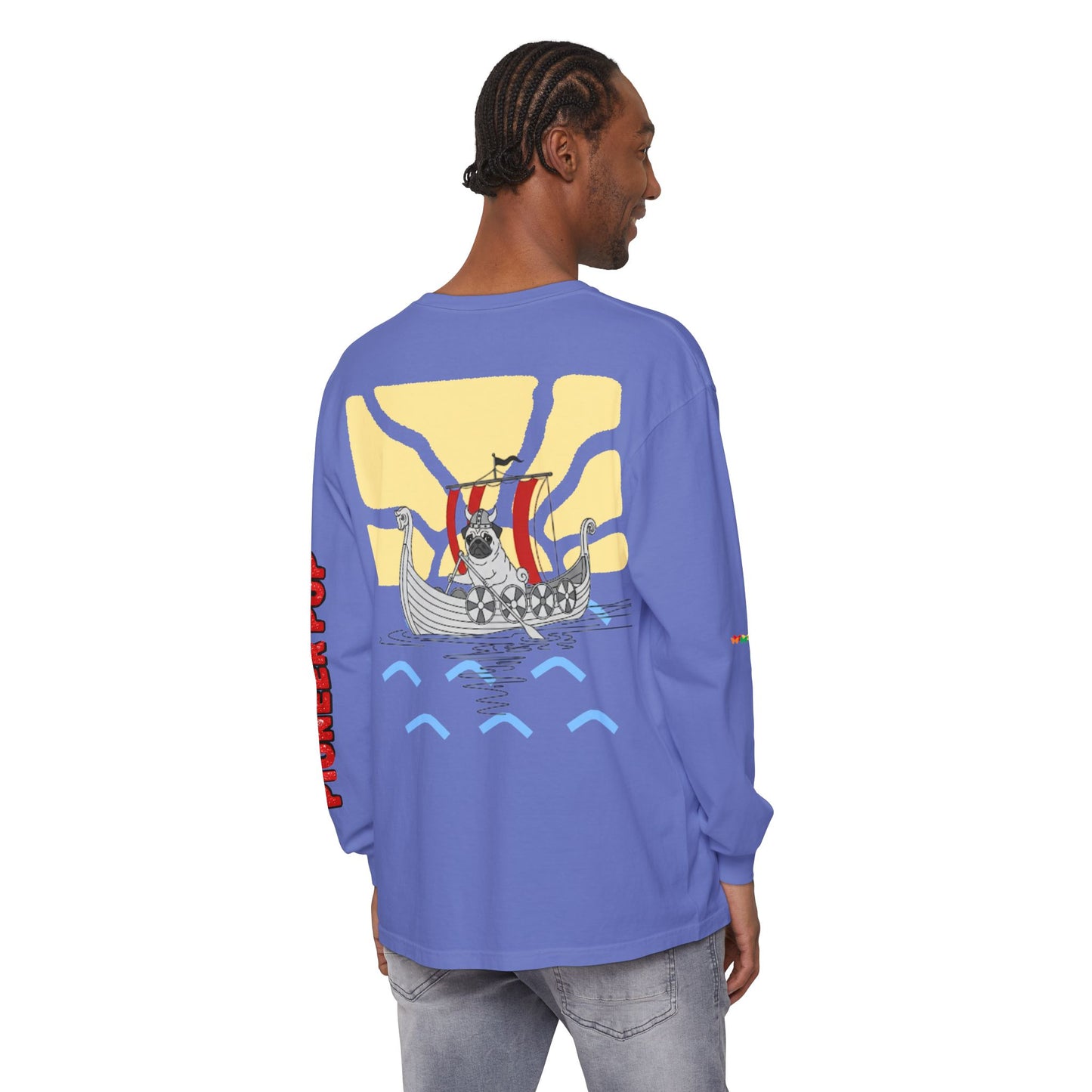 Pioneer Pup | Pug Long Sleeve Tee