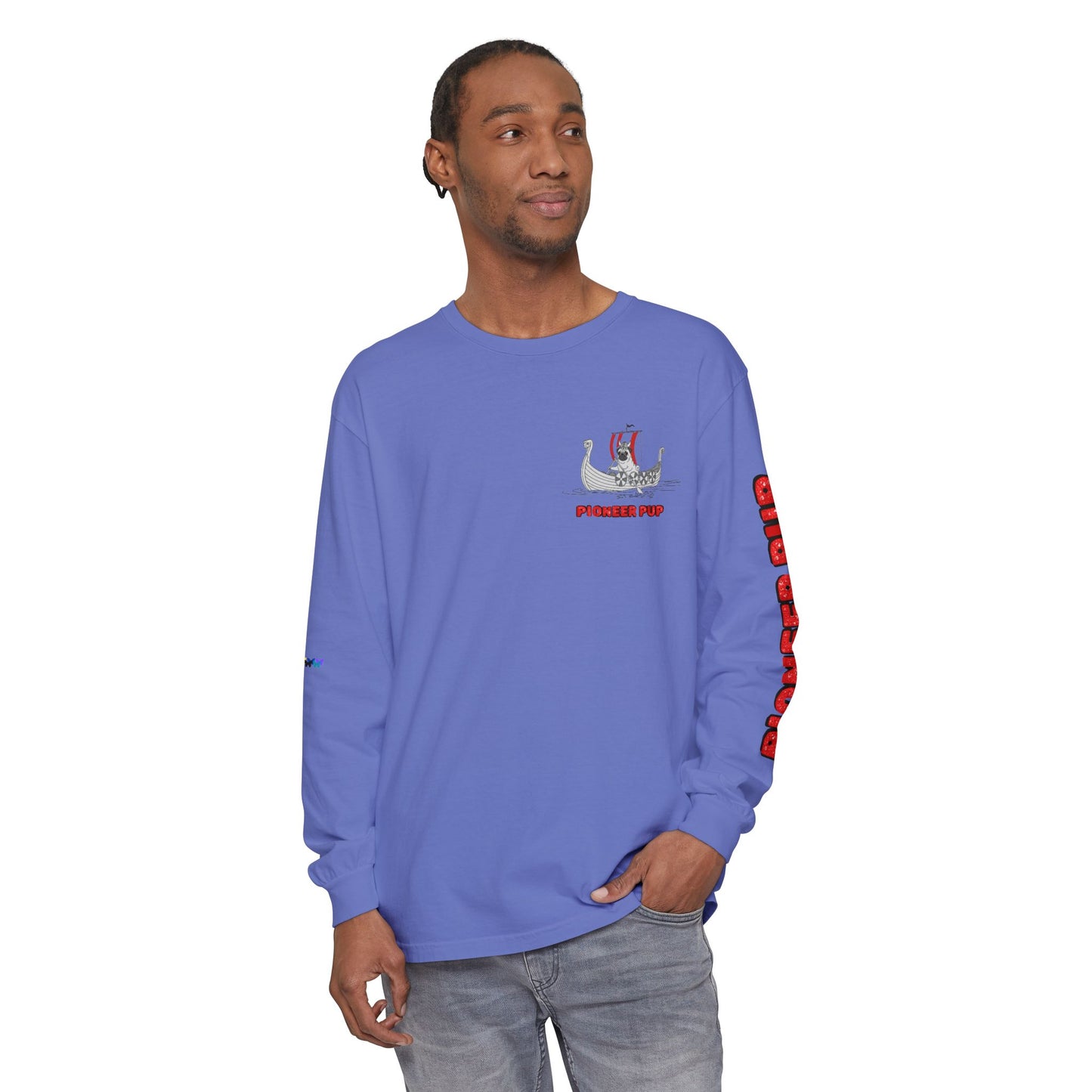 Pioneer Pup | Pug Long Sleeve Tee