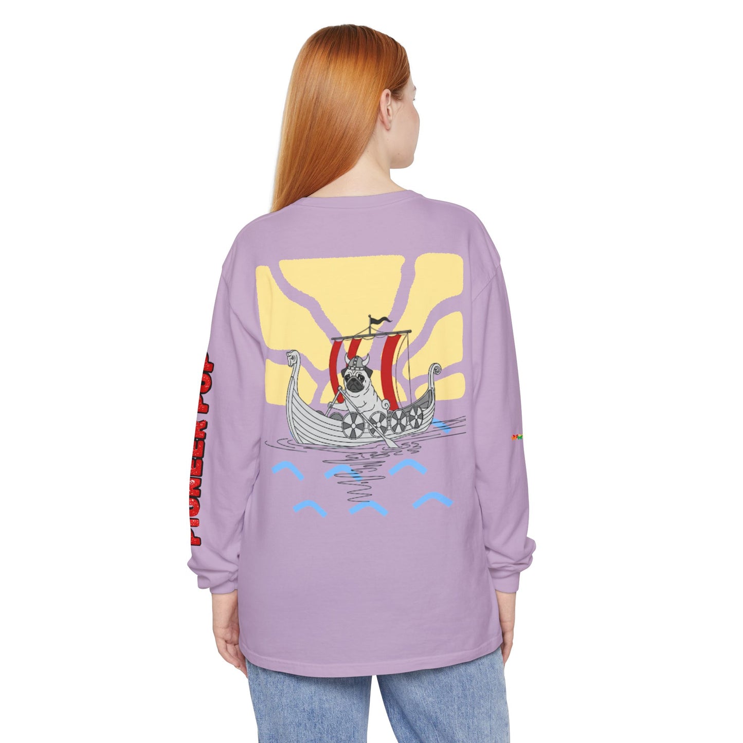 Pioneer Pup | Pug Long Sleeve Tee