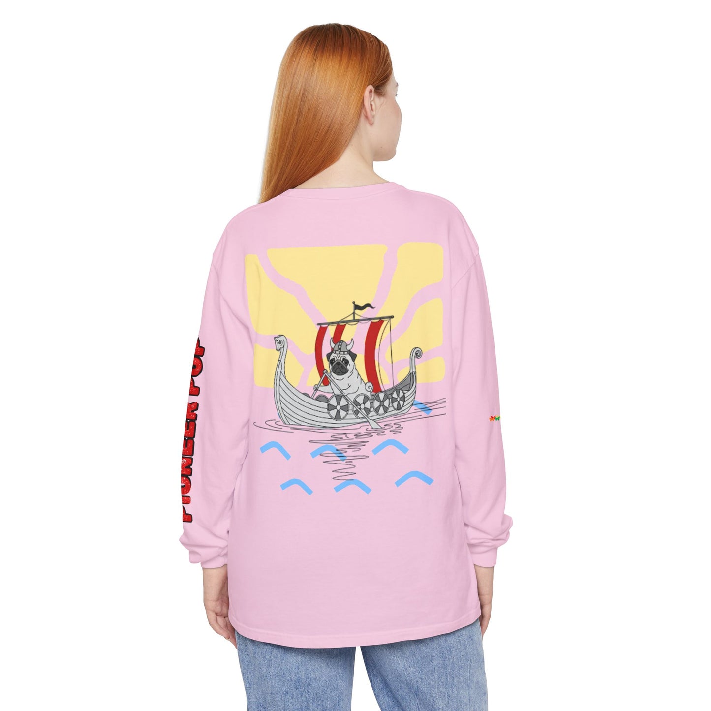 Pioneer Pup | Pug Long Sleeve Tee