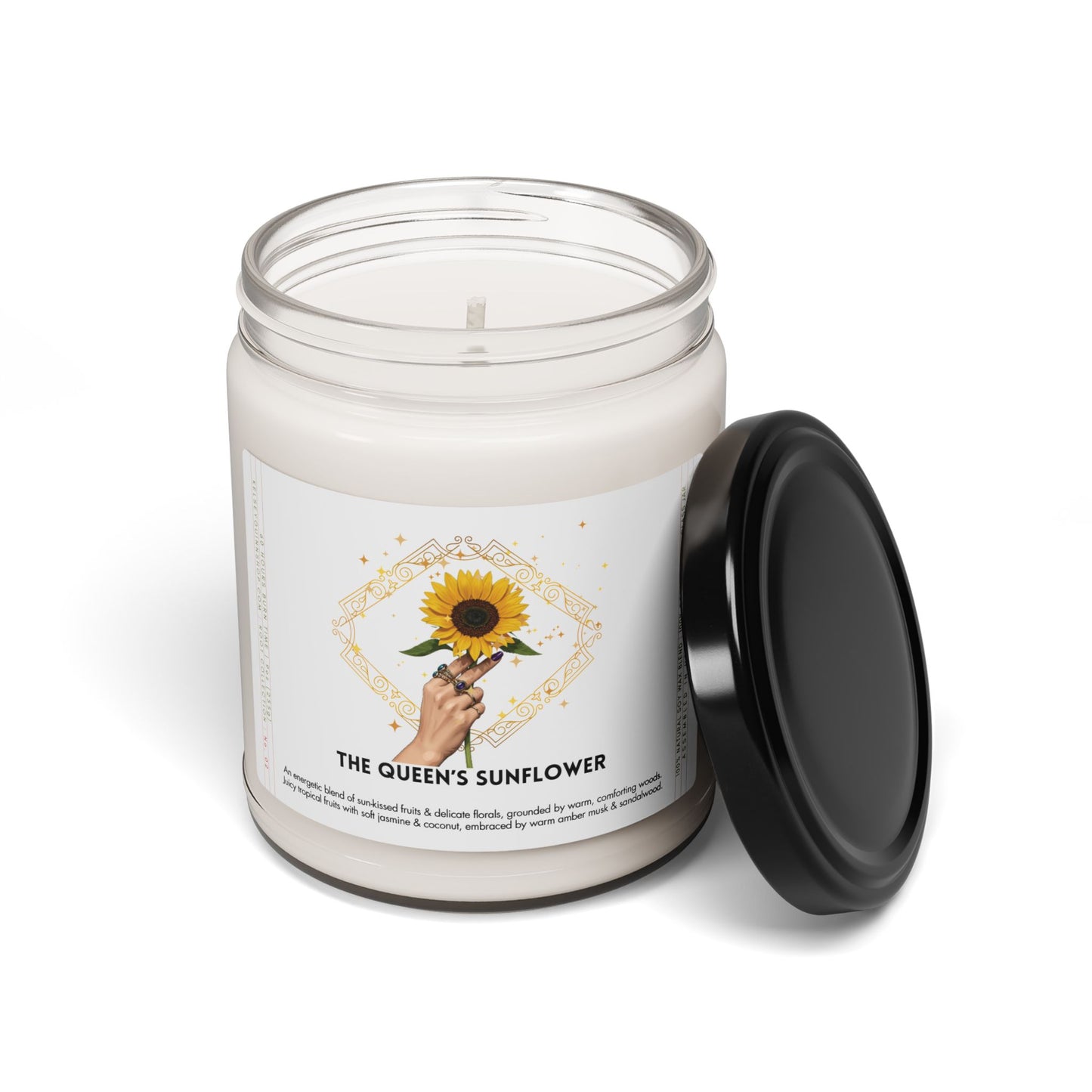 THE QUEEN'S SUNFLOWER | Root Collection, No. 2 | Pure Soy Candle, 9oz