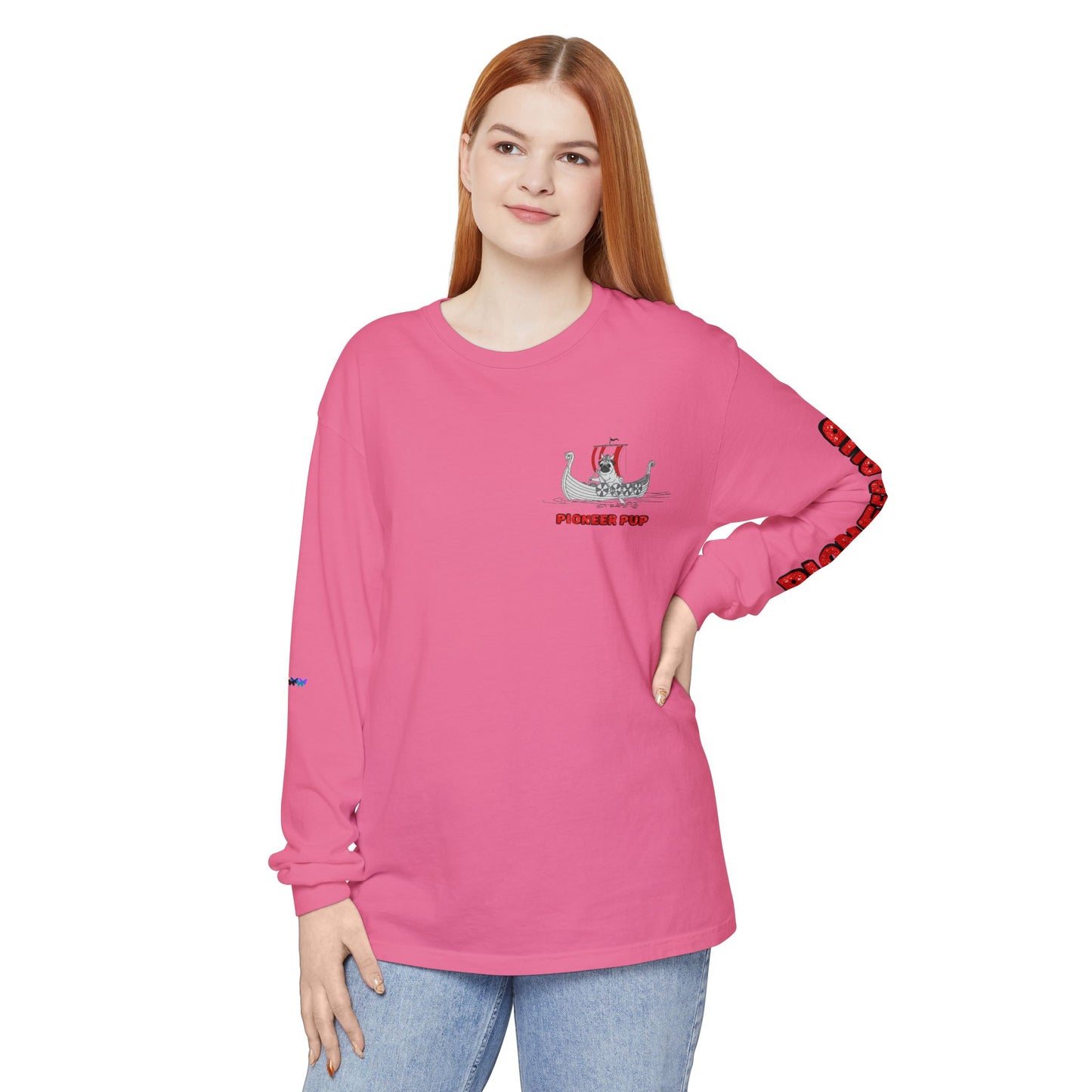 Pioneer Pup | Pug Long Sleeve Tee