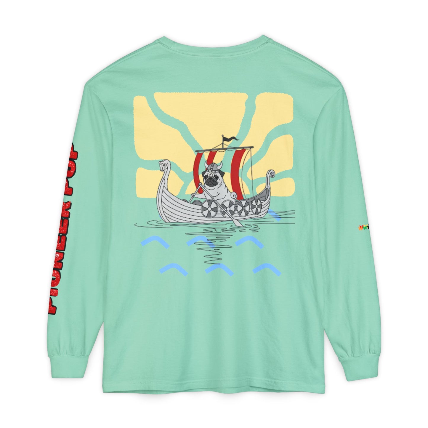 Pioneer Pup | Pug Long Sleeve Tee