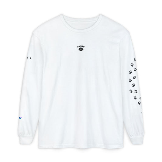 Dog Face Outline | Unisex Long Sleeve T-Shirt