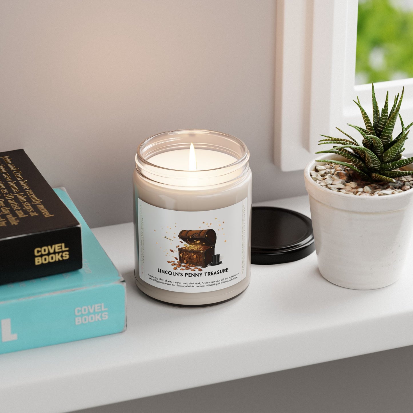 LINCOLN'S PENNY TREASURE | Root Collection, No. 6 | Pure Soy Candle, 9oz