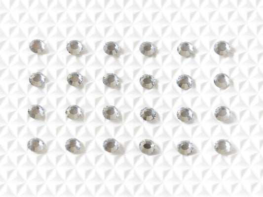 Crystal Individual Body Art Crystals 2.1 mm wide stones, 24 self-adhesive stones per strip