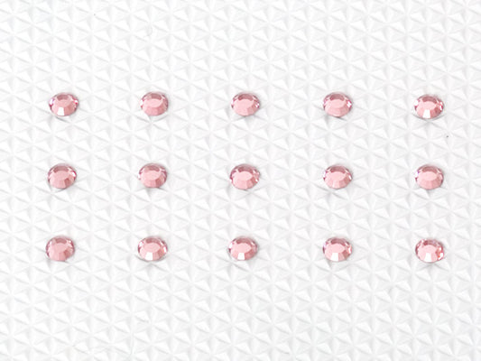 Light Rose | 2.9 mm | Swarovski® Elements Body Art Crystals | Self-Adhesive Flatback Crystals | 15 Each